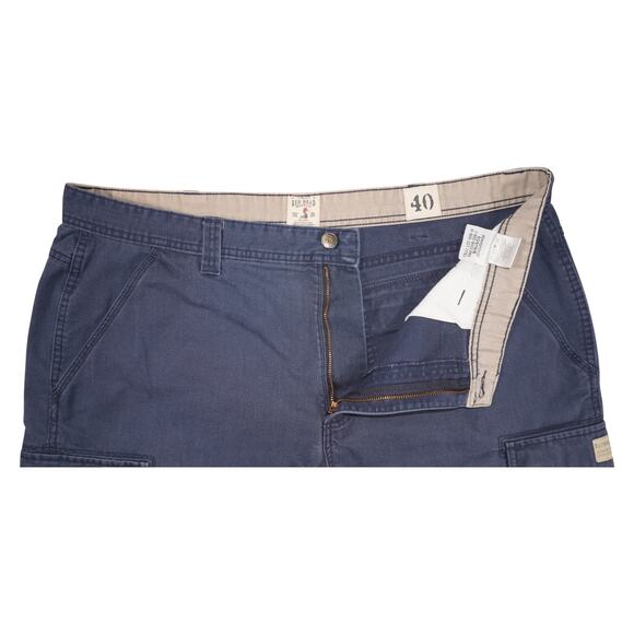 Red Head Cargo Shorts Men’s 40 Blue Cotton Utility Outdoor Workwear - Picture 4 of 6